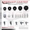 Service Caster 6 Inch Phenolic Wheel Swivel 58 Inch Threaded Stem Caster Set 2 Brakes SCC SCC-TS20S615-PHR-58212-2-PLB-2 - alternate 3